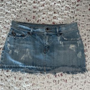 Abercrombie & Fitch size 8 low waist denim skirt